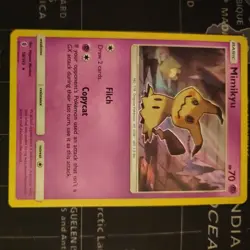 Pokemon Mimikyu Guardians Rising Holo Card 58/145 LP+ - Image 1