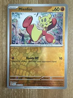 Mienfoo 083/142 Stellar Crown Reverse Holo Pokemon Card NM - Image 1