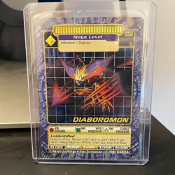 VINTAGE 2002 Diaboromon BO-227 HOLO FOIL DIGI BATTLE CARD NM - Image 1