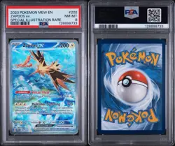 Pokemon Zapdos EX TCG PSA 8, 202/165, Scarlet & Violet 151 Holo Card - Image 1