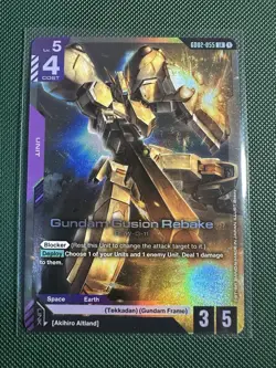 Gundam Gusion Rebake GD02-055 LR Gundam TCG Card Game - Image 1