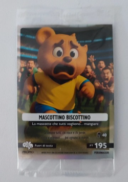 SKIFIDOL ITALIAN BRAINROT CARD PROMO MASCOTTINO BISCOTTINO SIGILLATA - Image 1