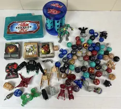 Bakugan Lot 70+ Battle Brawlers 60+ Magnetic Cards, Cases Battle Suit Doomtronic - Image 1
