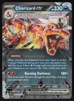 Charizard EX 054/091 Paldean Fates Holo Pokemon Card - Image 1
