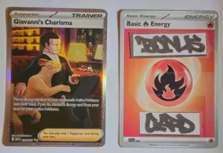 Giovanni's Charisma 204/165 SIR Scarlet & Violet 151 Pokemon TCG & Bonus Card - Image 1