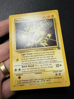Electabuzz #2 1999 Black Star Promo Stamped Pokemon Card TCG LP - Image 2