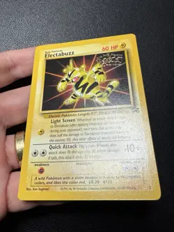 Electabuzz #2 1999 Black Star Promo Stamped Pokemon Card TCG LP - Image 3