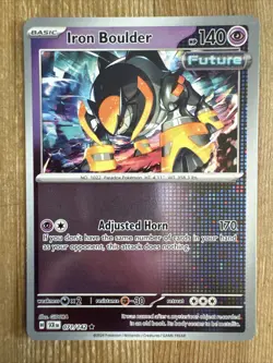 Iron Boulder 071/142 Stellar Crown Reverse Holo Pokemon Card NM - Image 1