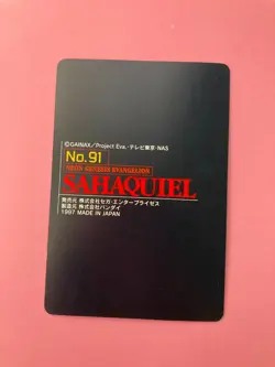 SAHAQUIEL No.91 NEON GENESIS EVANGELION Card SEGA BANDAI 1997 - Image 5