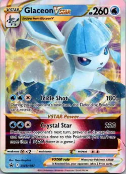 Glaceon VSTAR Promo SWSH: Sword & Shield Promo Cards SWSH197 NM - Image 1