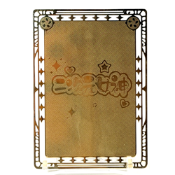 Goddess Story: Re:Zero Rem Non-Serial Metal Anime Waifu CCG Card (Damaged) - Image 2