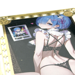 Goddess Story: Re:Zero Rem Non-Serial Metal Anime Waifu CCG Card (Damaged) - Image 3