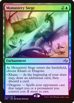 Monastery Siege FOIL Fate Reforged PLD Blue Rare MAGIC MTG CARD ABUGames - Image 1