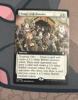 MTG Tempt with Bunnies - Extended Art Commander: Bloomburrow NM - Image 2