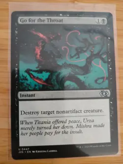 MTG Go For the Throat 0447 J25 Foundations M/NM Free UK P&P - Image 1