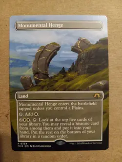 Monumental Henge (Borderless) Modern Horizons 3 NM MTG - Image 1