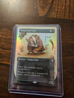 MTG, Avatar - Mythic Badgermole Cub (#0326) Borderless - Foil - Image 1