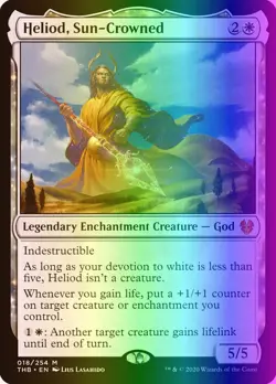 MTG Magic the Gathering Heliod, Sun-Crowned (18/412) Theros Beyond Death LP FOIL - Image 1