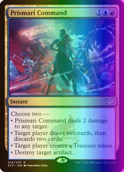 MTG Prismari Command (214/447) Strixhaven School of Mages LP FOIL - Image 1