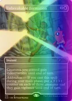 MTG Unbreakable Formation (310/1785) Secret Lair Drop Series LP FOIL - Image 1