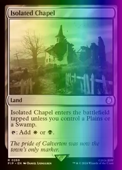 MTG Magic the Gathering Isolated Chapel (269/1189) Fallout NM FOIL - Image 1