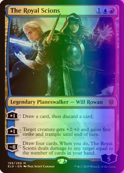 MTG Magic the Gathering The Royal Scions (199/533) Throne of Eldraine LP FOIL - Image 1