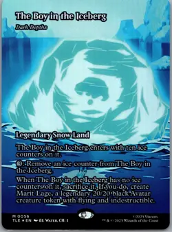 The Boy in the Iceberg /Dark Depths M 0056 Borderless FOIL Avatar Last Airbender - Image 1