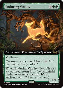 x1 Enduring Vitality DSK MTG 381 BORDERLESS RARE M/NM 1x - Image 1