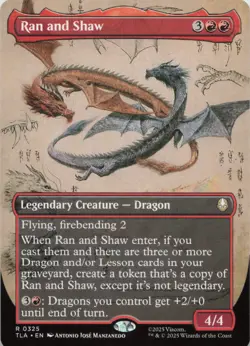 Ran and Shaw (Borderless) R Avatar: The Last Airbender 325 NM MTG - Image 1