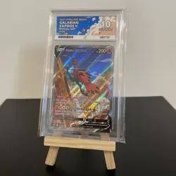 ACE 10 Galarian Zapdos V Special Art Chilling Reign 174/198 Pokemon Card - Image 1