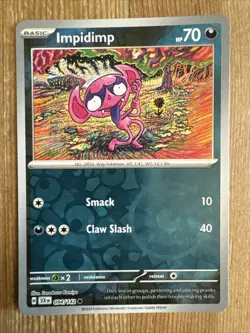 Impidimp 094/142 Stellar Crown Reverse Holo Pokemon Card NM - Image 1