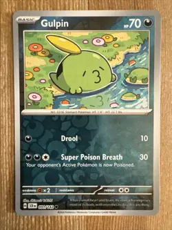 Gulpin 091/142 Reverse Holo Pokemon TCG: Stellar Crown Near Mint (NM) - Image 1