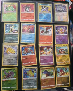 16 Radiant Rare Full Set Complete Pokemon Collection Charizard Greninja Eevee NM - Image 1