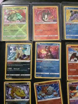16 Radiant Rare Full Set Complete Pokemon Collection Charizard Greninja Eevee NM - Image 2