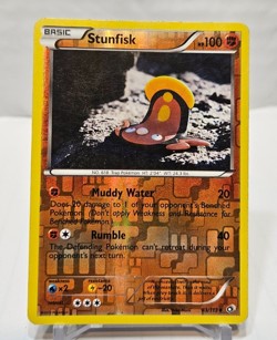 Stunfisk 83/113 Uncommon Reverse Holo Legendary Treasures Pokemon 504 - Image 1