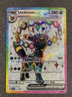 Pokemon Prismatic Evolutions Umbreon EX 176 Black Star Promo - Image 1