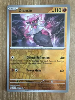 Diancie 086/142 Reverse Holo Pokemon TCG: Stellar Crown Near Mint (NM) - Image 1