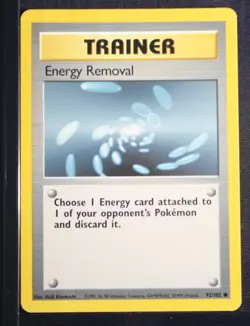 PSA 4 VERY GOOD-EXCELLENT 1999 Pokemon Game Base #92 Energy Removal !!! - Image 3