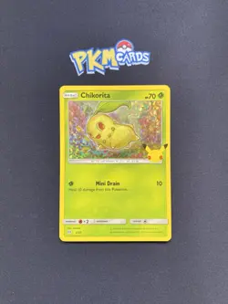 Pokemon TCG Chikorita Mcdonalds Promo 2/25 Promo 2021 Holo LP. - Image 1