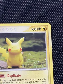 Ditto 63/113 Delta Species Common Pokemon TCG LP+ Pikachu - Image 3