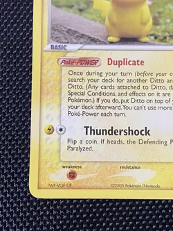 Ditto 63/113 Delta Species Common Pokemon TCG LP+ Pikachu - Image 5