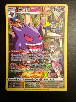Gengar TG06/TG30 Lost Origin Trainer Gallery Full Art Holo Rare Pokemon TCG - Image 1