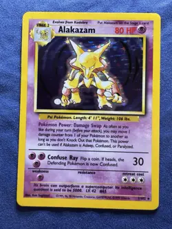 Pokemon Alakazam Holo Base Set WOTC Lightly Played - Image 1