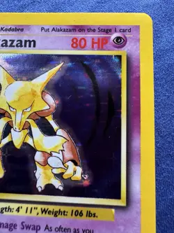 Pokemon Alakazam Holo Base Set WOTC Lightly Played - Image 3