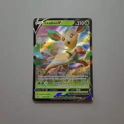 2022 Pokemon Leafeon V SWSH194 Black Star Promo Full Art Rare Holo NM - Image 1