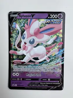 Pokemon TCG Sylveon V SWSH Black Star Promos SWSH202 Holo Promo - Image 1