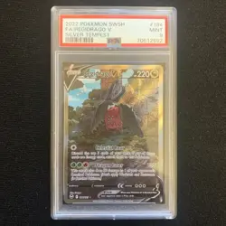 Pokemon Sword and Shield Regidrago V 184/195 Silver Tempest Alternate Art PSA 9 - Image 1