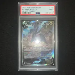 Pokemon Sword and Shield Regidrago V 184/195 Silver Tempest Alternate Art PSA 9 - Image 2