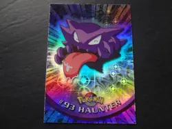 1999 Topps Pokemon Rainbow Foil #93 Haunter Holo Blue Logo Series 2 TV Animation - Image 1