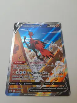 Pokemon TCG Galarian Zapdos V 174/198 Chilling Reign Alt Art Rare - Image 4